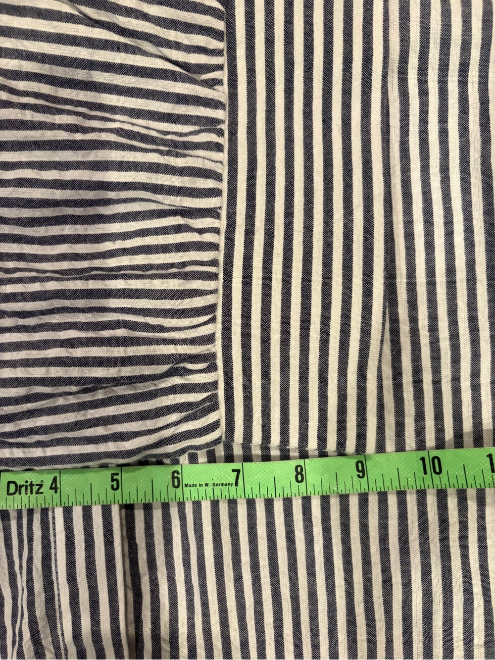 Vermont Country Store Seersucker Tiered Maxi Shirt Dress Striped Coastal Grandma - Picture 10 of 12